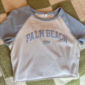 Garage Light Blue and White Tee